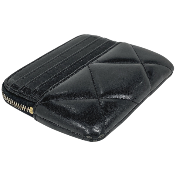 Chanel Purse Card Case Leather Coin Case Black - Picture 1 of 7